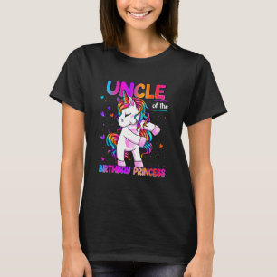 Uncle the Birthday Princess Girl Dabbing Unicor T-shirt