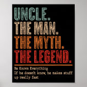 Uncle The Man The Myth The Bad Influence He Knows Poster (Voorkant)