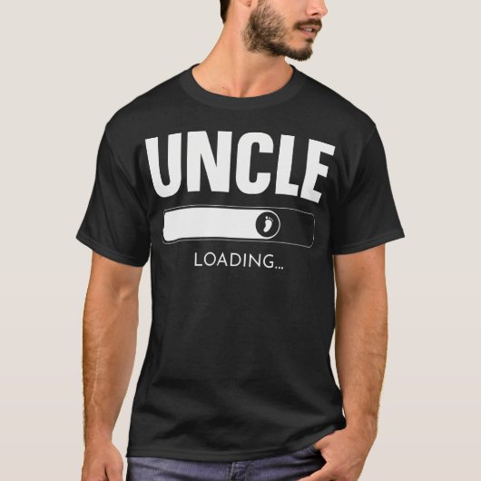 Uncle To Be Art For Men Dad Brother Kids First Tim T-shirt (Voorkant)