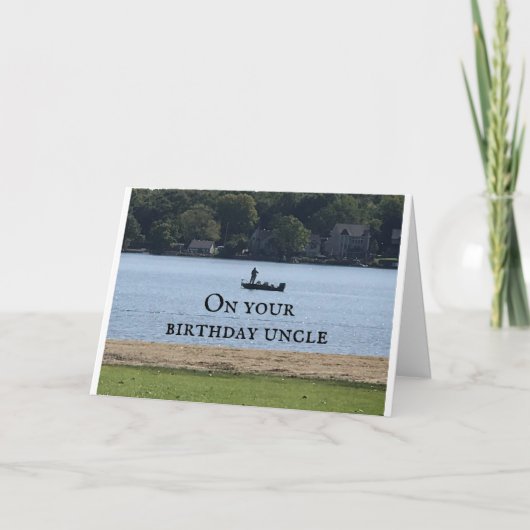 **UNCLE WITH LOVE** ON YOUR BIRTHDAD CARD KAART (Voorkant)