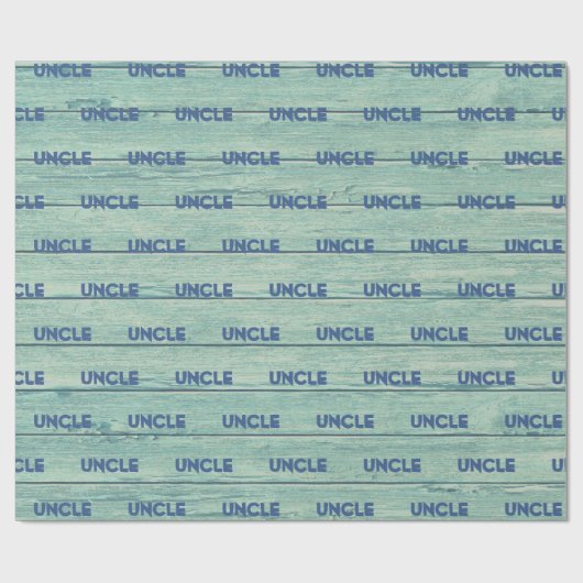 UNCLE Wrapping paper Driftwood Beach. Jade Cadeaupapier (Vlak)