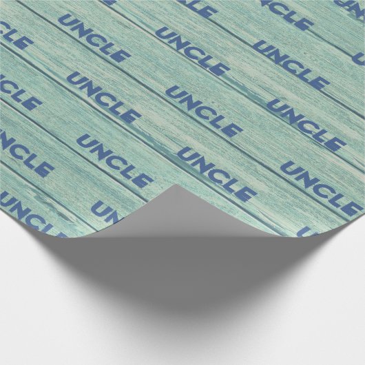 UNCLE Wrapping paper Driftwood Beach. Jade Cadeaupapier (Hoek)