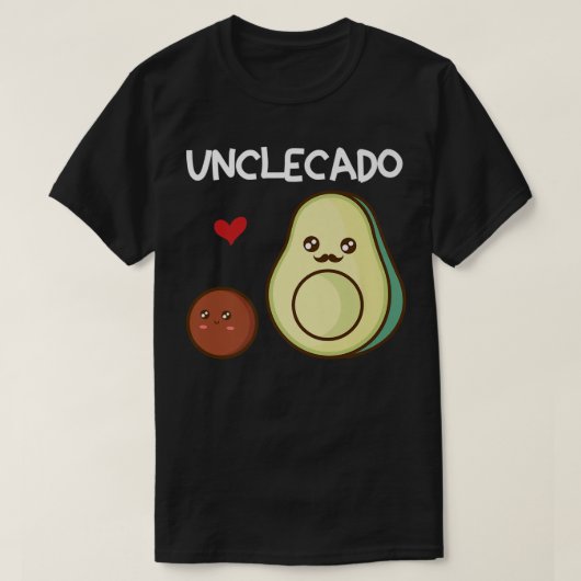 Unclecado oom Avocado Aankondiging van zwangerscha T-shirt (Design voorkant)