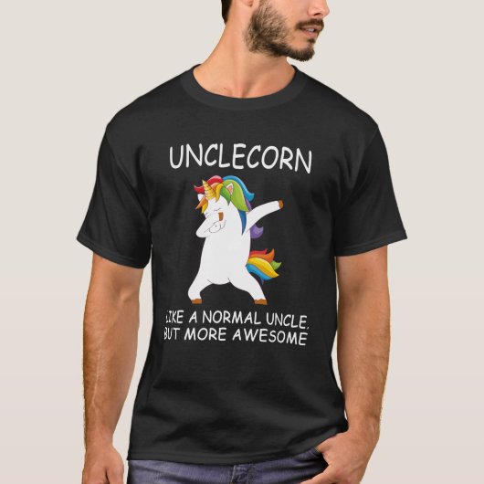 unclecorn , grappig geschenk voor oom die unicorn t-shirt (Voorkant)