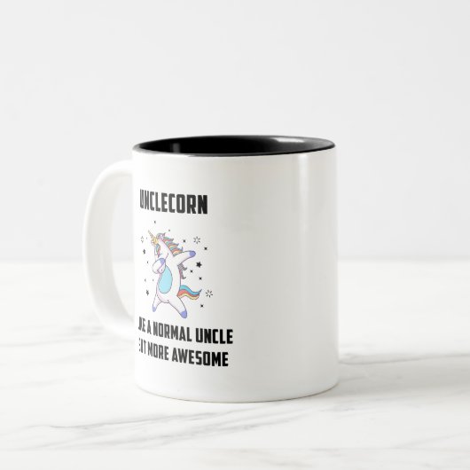 Unclecorn Tweekleurige Koffiemok (Voorkant links)