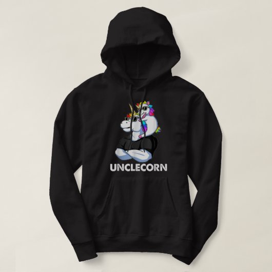 Unclecorn - Unicorn oom en Baby vaders Dag 202 Hoodie (Design voorkant)