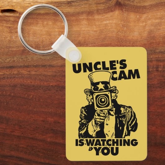 Uncle's Cam is Watching You Sleutelhanger (Voorkant)