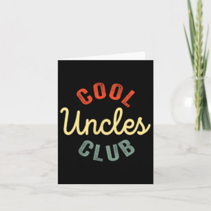 Uncles Club Best Uncle Ever Funny Fathers Day 2 Si Kaart