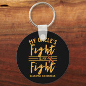 Uncle's Fight is mijn strijd tegen leukemie bewust Sleutelhanger (Voorkant)
