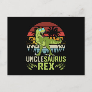 Unclesarurus   Cool Retro Dinosaur-ontwerp Briefkaart