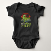 Unclesarurus | Cool Retro Dinosaur-ontwerp Romper (Voorkant)