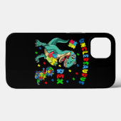 Unclesaurus Autisme Awareness Uncle Dinosaurus Puz Case-Mate iPhone Case (Achterkant (horizontaal))
