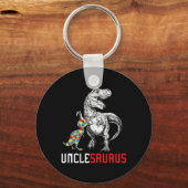 Unclesaurus Autisme Bewustzijn Uncle Saurus Family Sleutelhanger (Voorkant)