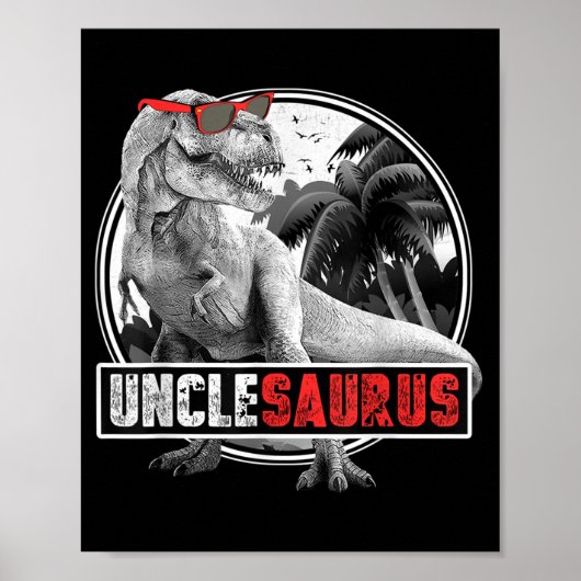 Unclesaurus Dinosaur oom Saurus Poster (Voorkant)