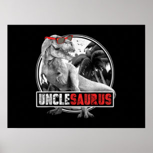 Unclesaurus Dinosaur oom Saurus Poster