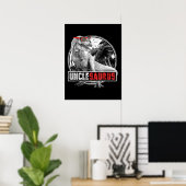 Unclesaurus Dinosaur oom Saurus Poster (Thuiskantoor)
