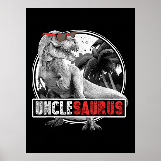 Unclesaurus Dinosaur oom Saurus Poster (Voorkant)