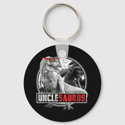 Unclesaurus Dinosaur oom Saurus Sleutelhanger (Voorkant)