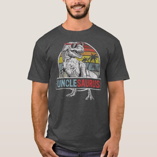 Unclesaurus Funny T Rex Dinosaur Uncle saurus T-shirt (Voorkant)