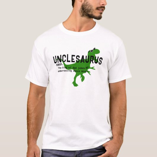 UNCLESAURUS - Grappige Dinosaurus Uncle Definitie T-shirt (Voorkant)