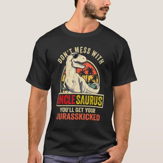 Unclesaurus Rex Dinosaur Uncle Saurus T-shirt (Voorkant)