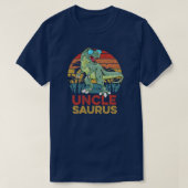 Unclesaurus T Rex Dinosaur Funny oom T-shirt (Design voorkant)