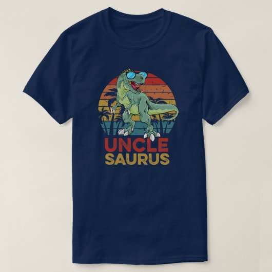Unclesaurus T Rex Dinosaur Funny  oom T-shirt (Design voorkant)