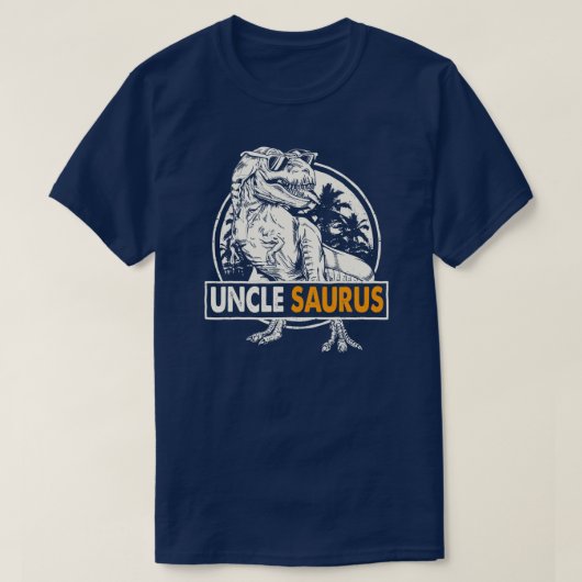 Unclesaurus T rex Dinosaur Mannen oom Saurus T-shirt (Design voorkant)