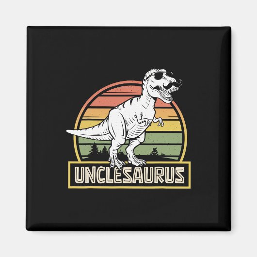 Unclesaurus T Rex Dinosaur oom Saurus Matching F Magneet (Voorkant)