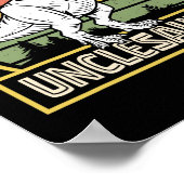 Unclesaurus T Rex Dinosaur oom Saurus Matching F Poster (Hoek)