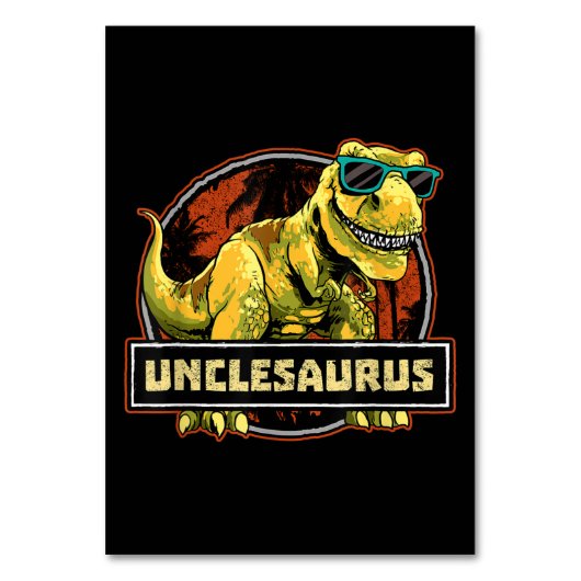 Unclesaurus T rex oom Saurus Dinosaur Kaart (Voorkant)