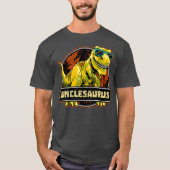 Unclesaurus T rex oom Saurus Dinosaur Mannen T-shirt (Voorkant)