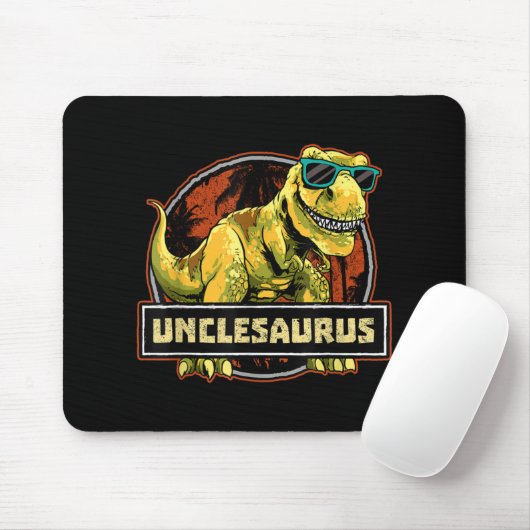 Unclesaurus T rex oom Saurus Dinosaur Muismat (Met muis)