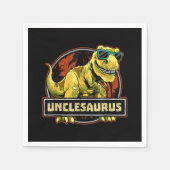 Unclesaurus T rex oom Saurus Dinosaur Servet (Voorkant)
