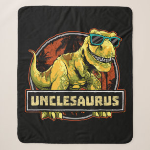 Unclesaurus T rex oom Saurus Dinosaur Sherpa Deken
