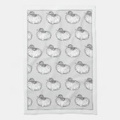 UncommonlyCreative™ "Pompoen Tijd" Keukenhanddoek (Verticaal)