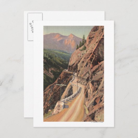 Uncompahgre Gorge en Million Dollard Highway Briefkaart (Voorkant / Achterkant)