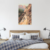 Uncompahgre Gorge en Million Dollard Highway Canvas Afdruk (Insitu (Slaapkamer))