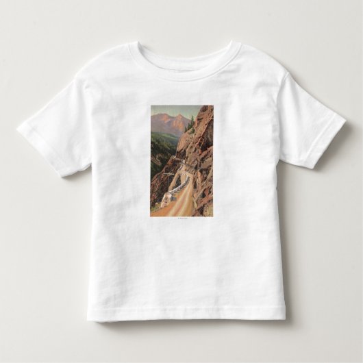 Uncompahgre Gorge en Million Dollard Highway Kinder Shirts (Voorkant)