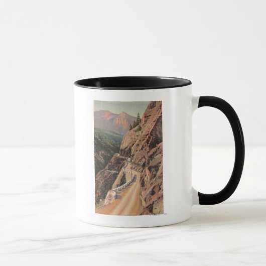 Uncompahgre Gorge en Million Dollard Highway Mok (Rechts)