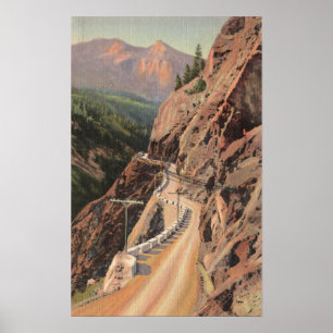 Uncompahgre Gorge en Million Dollard Highway Poster