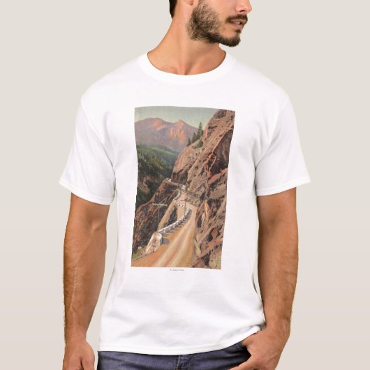 Uncompahgre Gorge en Million Dollard Highway T-shirt (Voorkant)
