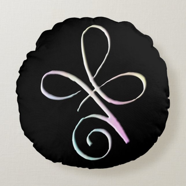 Unconditional Love 2 Rond Kussen (Voorkant)