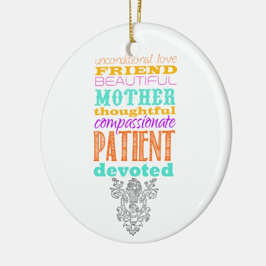 Unconditional love keramisch ornament (Links)