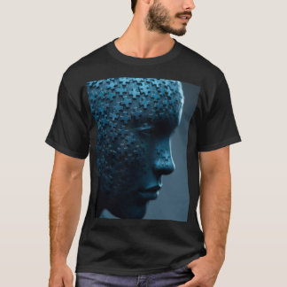 Uncontained Head : Puzzle Woman T-shirt