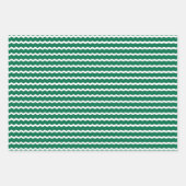 Unconventional Chic Black, Red & Green Christmas Inpakpapier Vel (Voorkant 3)