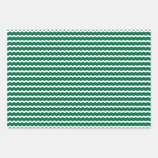 Unconventional Chic Black, Red & Green Christmas Inpakpapier Vel (Voorkant 3)