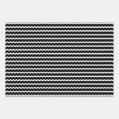 Unconventional Chic Black, Red & Green Christmas Inpakpapier Vel (Voorkant 2)