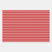 Unconventional Chic Black, Red & Green Christmas Inpakpapier Vel (Voorkant)