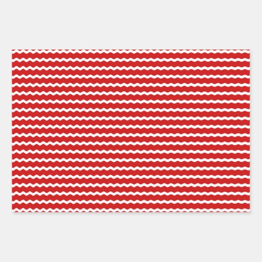 Unconventional Chic Black, Red & Green Christmas Inpakpapier Vel (Voorkant)